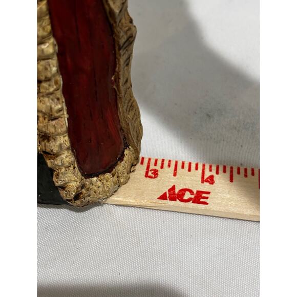 St. Nic Figure Carved Look Santa Vintage Holiday Collection Christmas 10" - Picture 9 of 10